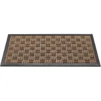 Intratuin Fußmatte mit Rand, beige, 45x75 cm