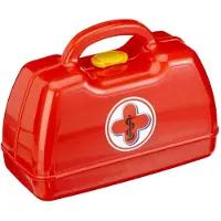 Klein 4457 Arztkoffer | Mit Stethoskop, Thermometer, Spritze und vielem mehr | Robuster Koffer mit praktischem Tragegriff | Maße: 24 cm x 11 cm x 19 cm | Spielzeug für Kinder ab 3 Jahren