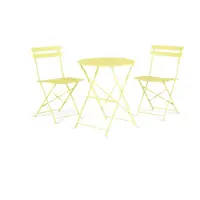 Beliani Bistro Set Grün 60x60x80