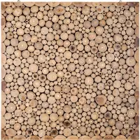 Beliani Schmuck Wanddekoration ZWEIG aus Holz