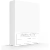 Romanette Spannbettlaken Weiß (Baumwolle)-90 x 200 cm