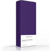 Romanette Topper Spannbettlaken Violett (Baumwolle)-180 x 200 cm