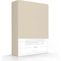 Romanette Spannbettlaken Camel (Baumwolle)-100 x 200 cm
