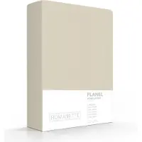 Romanette Spannbettlaken Beige (Flanell)-200 x 200 cm