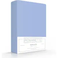 Romanette Spannbettlaken Hellblau (Baumwolle)-90 x 200 cm