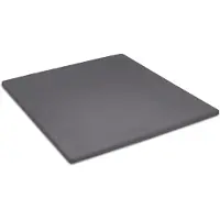 Cinderella Topper-Spannbettlaken Anthrazit (Flanell)-90 x 200/210 cm