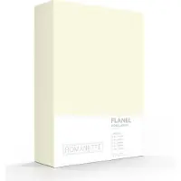 Romanette Spannbettlaken Elfenbein (Flanell)-160 x 200 cm