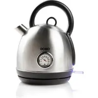 Domo DO9230WK, 1,7 l, 2200 W, Edelstahl, Edelstahl, Überhitzungsschutz, Drahtlos