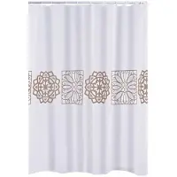 RIDDER Duschvorhang Textil 180x200 cm Tunis