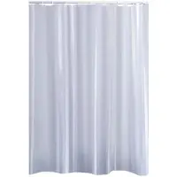 RIDDER Duschvorhang Textil Satin weiß 180x200 cm