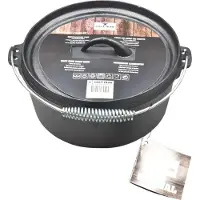 Cast iron Gusseisenpfanne mit Deckel black