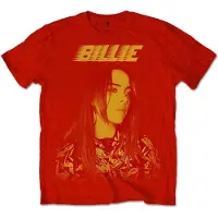 Billie Eilish T-Shirt Racer Logo Jumbo Red 2XL