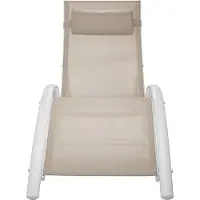 TecTake 2 Sonnenliegen aus Aluminium, 5-stufig