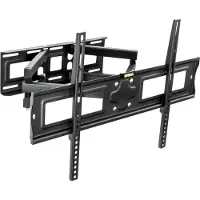 TecTake TV Wandhalterung für 32 - 100 Zoll (81 - 254 cm) ausziehbar schwenkbar, neigbar und stufenlos breitenverstellbar