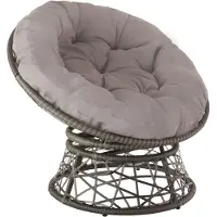 TecTake Rattansessel Gargano drehbar 92 x 80 x 80,5 cm