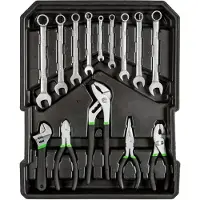 TecTake Aluminium Werkzeugkoffer Trolley 1200-teilig 4 Ebenen abschließbar mit Teleskopgriff Rollen verstärkte Ecken 37x20x47cm