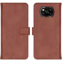 IMoshion Xiaomi Poco X3 (Pro) Hülle - Kunstleder - - Klapphülle - Braun
