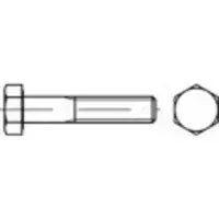 Toolcraft 1063390 Sechskantschraube M27 150 mm Außensechskant DIN 931 Edelstahl A2 1 St.