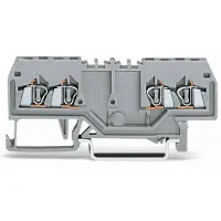 Wago 279-826 Durchgangsklemme 4 mm Zugfeder Belegung: L Grau 100 St.