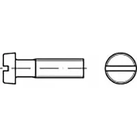 Toolcraft TO-6865356 Zylinderkopfschraube M4 25 mm Schlitz Edelstahl V2A A2 200 St.