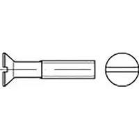 Toolcraft TO-6862719 Senkschrauben M4 16 mm Schlitz DIN 963 Edelstahl V4A A4 200 St.