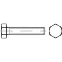 Toolcraft TO-5366487 Sechskantschraube M4 12 mm Außensechskant Edelstahl A2 200 St.