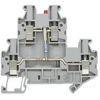 Siemens 8WH1020-5JF30 Doppelstockklemme mit LED DC 24V, 2,5mm2 Schraubbefestigung grau mit LED DC 24V 8WH10205JF30 - 50 Stück