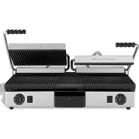 Milan Toast -Doppelrippen-Gusseisenplatte 220-240 V 50/60 Hz 3,5 kW