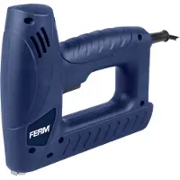 Ferm - Elektrotacker - ETM1004 - 230V - 20/min Arbeitsgeschwindigkeit - Inkl. 400 Klammern - 100 Nägel