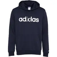 Adidas Essentials French Terry Linear Logo Hoodie nachhaltiger Herren Sweater mit Kängurutasche GK9066 Blau