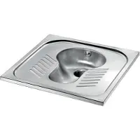 Delabie Hock-WC SHA 700 1 Spritzk. o. Ger-Ver. D1" Edst. 1.4301 sat.