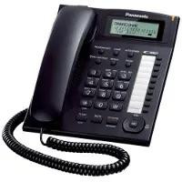 Panasonic KX-TS880EXB, Analoges Telefon, Freisprecheinrichtung, Anrufer-Identifikation, Schwarz