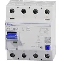 Doepke FI-Schutzschalter allstromsensitiv DFS 4 040-4/0,30-B SK HD 4polig 40A