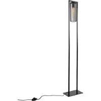 QAZQA Moderne Stehlampe schwarz - Balenco Wazo
