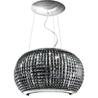 Elica Lampenhaube Interstellar Umluft schwarzes Glas 65cm PRF0151809