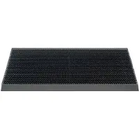 No name Outdoor-Matte 'Pure Black' mit Kunststoffleiste, ca. 50 x 80 cm