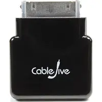 CableJive dockStubz, 30-pin, micro USB, Schwarz