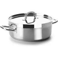 Lacor 54045S Bratentopf ohne Deckel Durchmesser 45 cm Chef Luxe