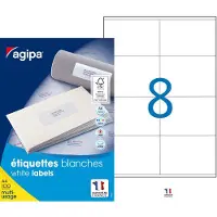 Agipa Universal-Etiketten, 105 x 70 mm, weiß, rechteckig