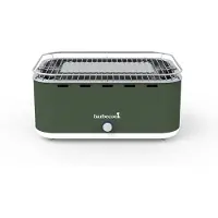 Barbecook Carlo Army Green, Grill, Holzkohle, Balcone, Drinnen, Tisch, Feuerrost, Grün, Satinierter Stahl