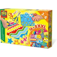 SES Creative 14828 Schneideset XXL, Sicherheitsschere und Bastelschere, 3 Jahr(e), Mehrfarbig