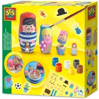 SES Creative Matroschkas bemalen, Bastelset für Kinder, 5 Jahr(e), Mehrfarbig, 1 Stück(e)