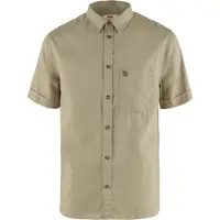 Fjällräven Hemd Övik Travel Shirt SS Herren Beige-L