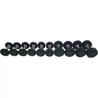 Tunturi Pro PolyurethanHantelset 2 bis 12 kg - 1 Paar - Hantelset