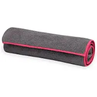 Gaiam YOGA HANDTUCH FROST GREY/FUCHSIA RED