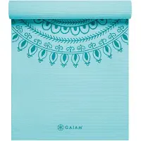 Gaiam - 6 mm Premium Yoga Mat - Yogamatte Gr 61 x 173 x 0,6 cm blau