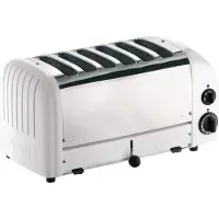 Dualit Toaster 60146 - weiß - 6 Schlitze - Ausziehbare Krümelschale