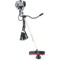 Al-Ko Benzin-Motorsense BC 500 B (41 cm Schnittbreite Faden, 25 cm Schnittbreite Messer, 1.9 kW Motorleistung, 50.8 ccm Hubraum, 2-Takt Motor, verstellbarer Bike-Griff, inkl. Tragegurt mit Hüftschutz)