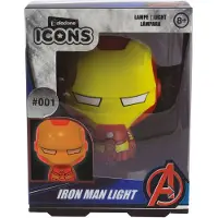 Paladone Iron Man Icon Light BDP, Umgebungsbeleuchtung, Mehrfarbig, Kunststoff, Badezimmer, Kinderzimmer, Akku, AAA