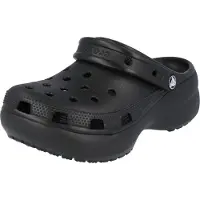 Crocs | Damen | Classic Platform | Clogs | Schwarz | 33 206750-001-W4